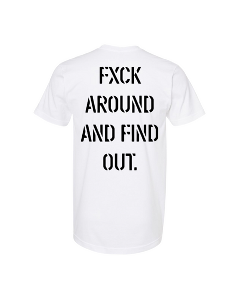 Find Out Tee - White