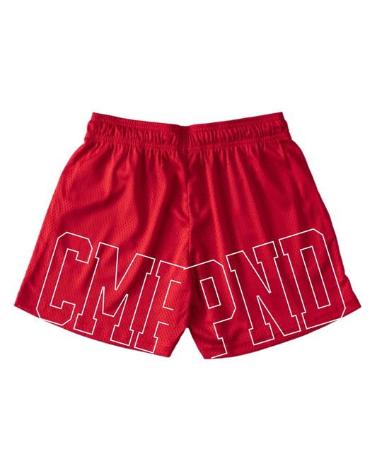 Nylon Shorts - Red